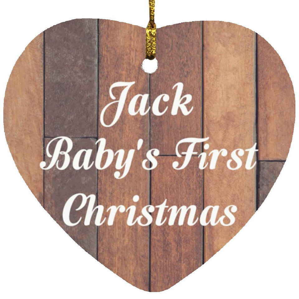 Jack Baby's First Christmas - Heart Ornament E