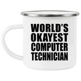 World's Okayest Computer Technician - 12oz Camping Mug