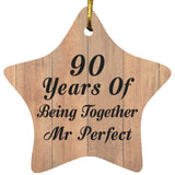 90th Anniversary 90 Years Of Being Mr Perfect - Star Ornament C