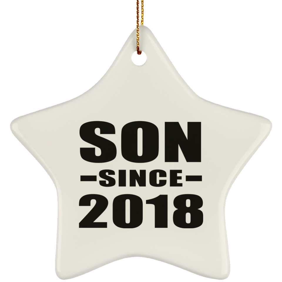 Son Since 2018 - Star Ornament