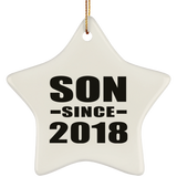 Son Since 2018 - Star Ornament