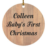 Colleen Baby's First Christmas - Circle Ornament C