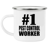 Number One #1 Pest Control Worker - 12oz Camping Mug
