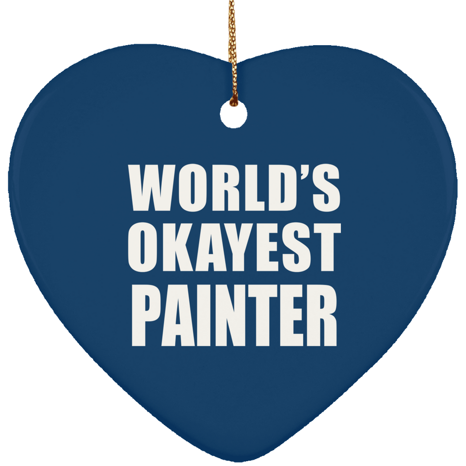 World's Okayest Painter - Heart Ornament