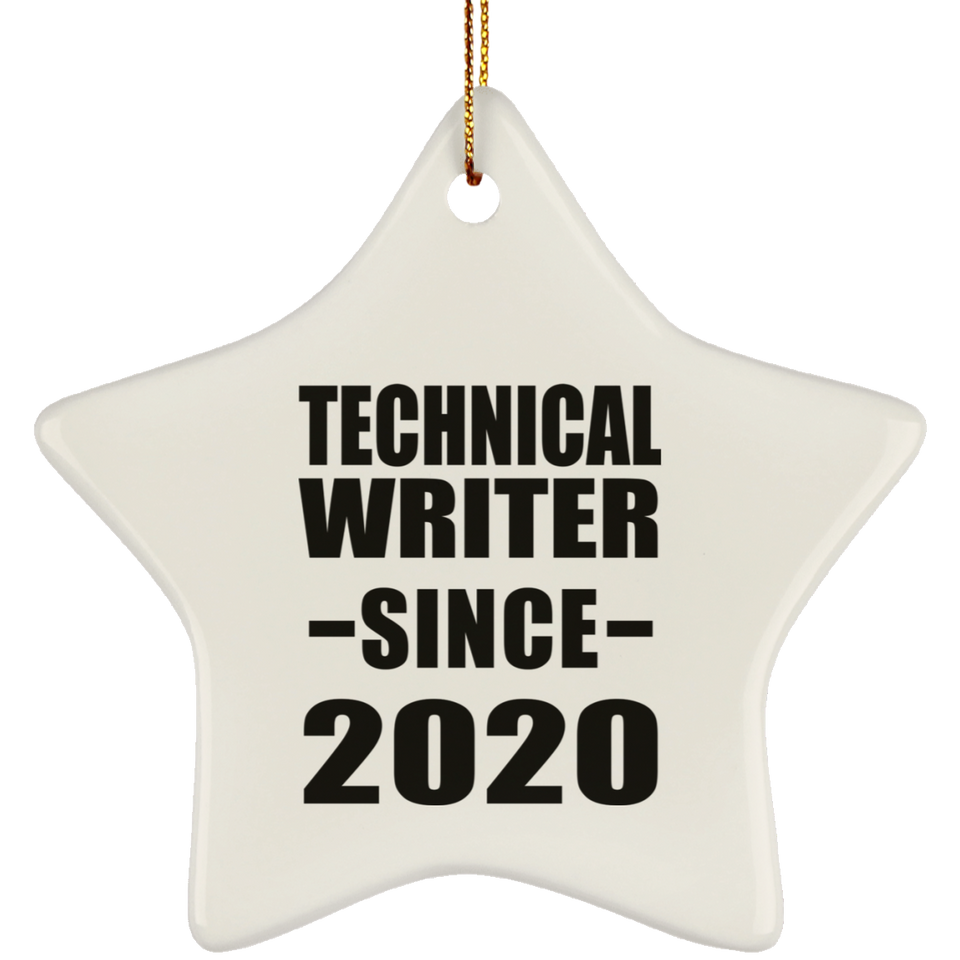 Technical Writer Since 2020 - Star Ornament