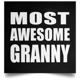 Most Awesome Granny - Poster Square