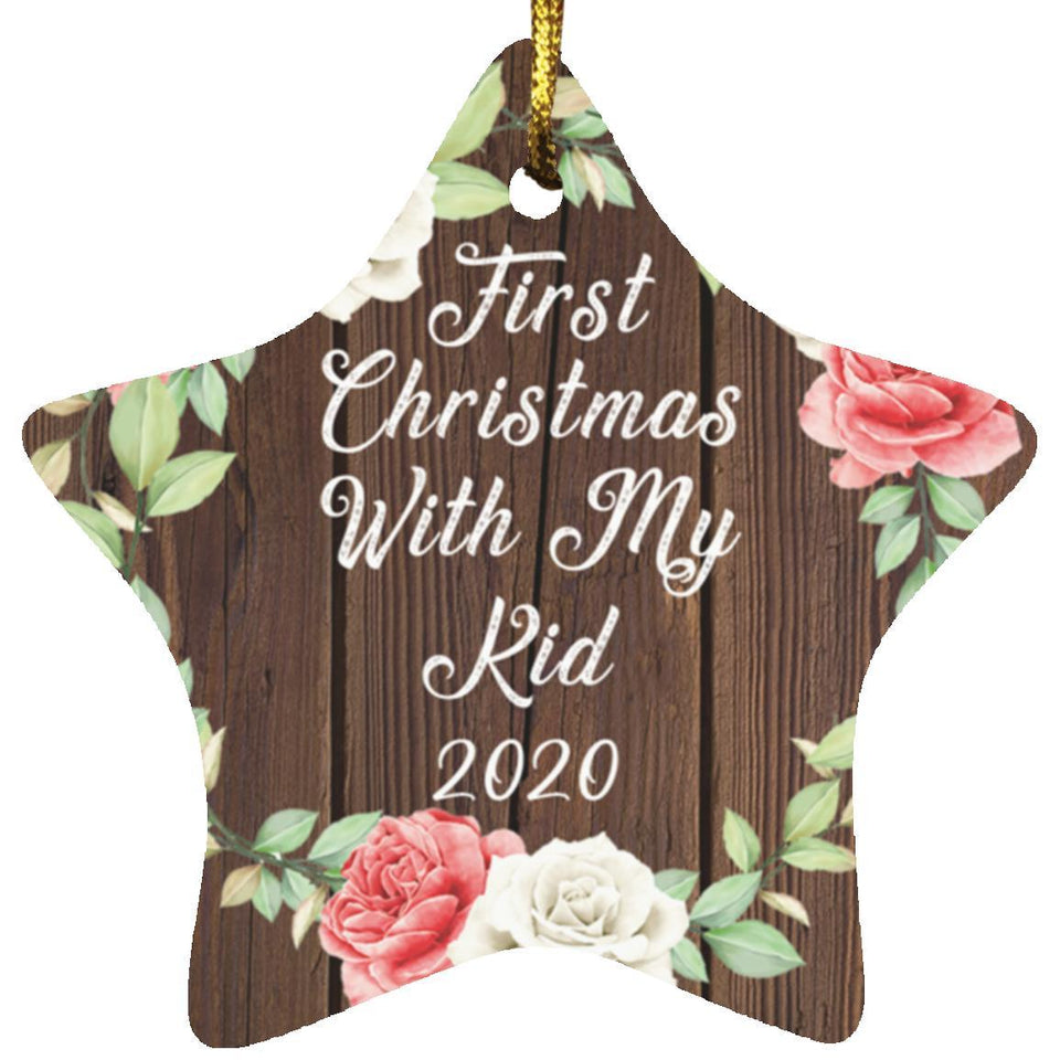 First Christmas With My Kid 2020 - Star Ornament A