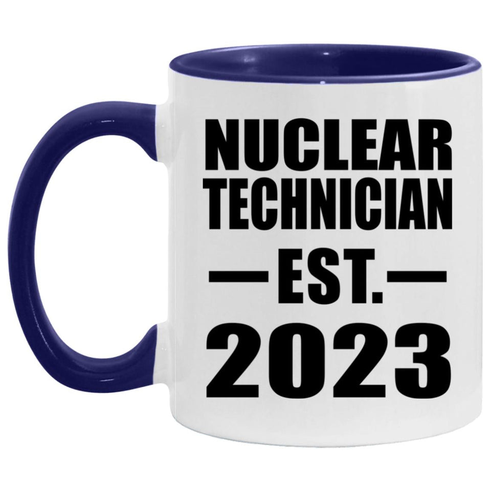 Nuclear Technician Established Est. 2023 - 11oz Accent Mug Purple