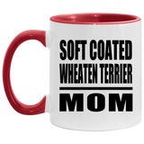 Soft Coated Wheaten Terrier Mom - 11oz Accent Mug Red