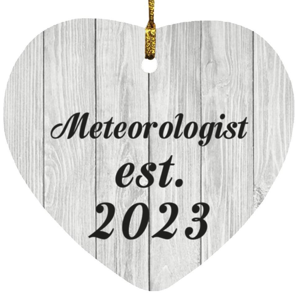 Meteorologist Established Est. 2023 - Heart Ornament F