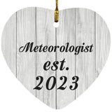 Meteorologist Established Est. 2023 - Heart Ornament F