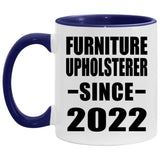 Furniture Upholsterer Since 2022 - 11oz Accent Mug Purple