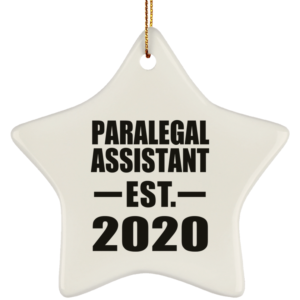 Paralegal Assistant Established EST. 2020 - Star Ornament