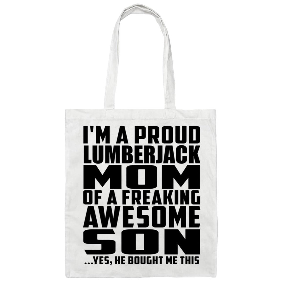 Proud Lumberjack Mom Of Awesome Son - Tote Bag White
