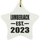 Lumberjack Established EST. 2023 - Star Ornament