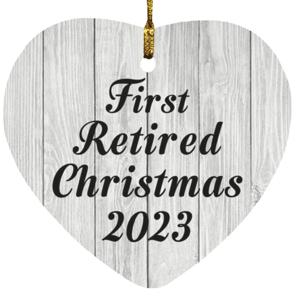 First Retired Christmas 2023 - Heart Ornament F