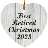 First Retired Christmas 2023 - Heart Ornament F