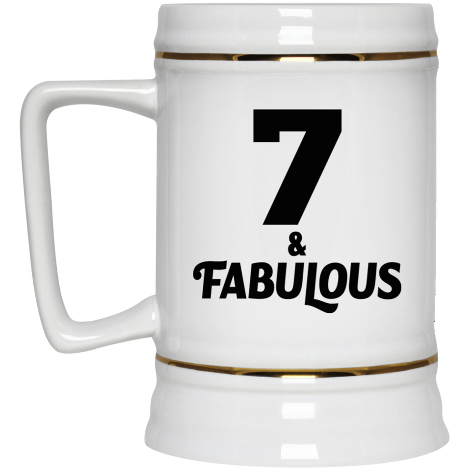 7th Birthday 7 & Fabulous - Beer Stein