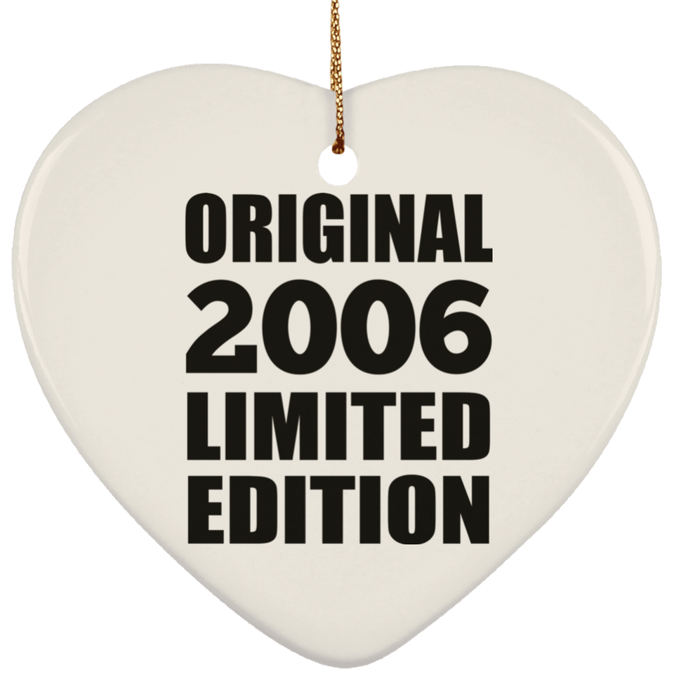 18th Birthday Original 2006 Limited Edition - Heart Ornament