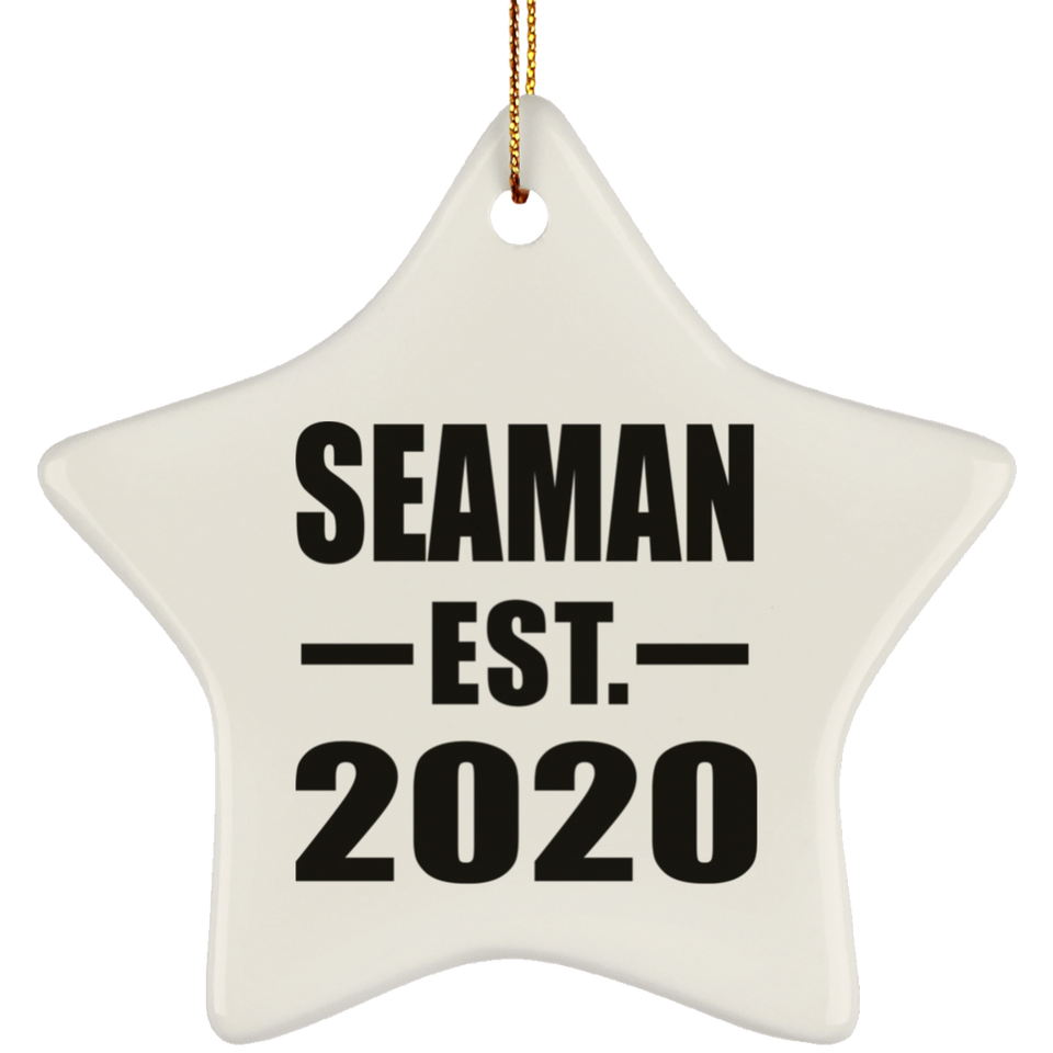 Seaman Established EST. 2020 - Star Ornament