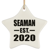 Seaman Established EST. 2020 - Star Ornament