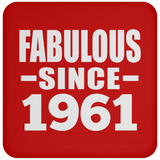 63rd Birthday Fabulous Since 1961 - Drink Coaster