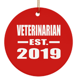 Veterinarian Established EST. 2019 - Circle Ornament
