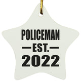 Policeman Established EST. 2022 - Star Ornament
