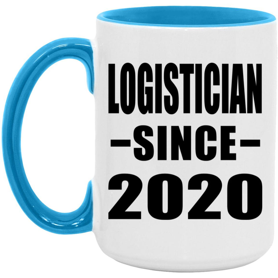 Logistician Since 2020 - 15oz Accent Mug Blue