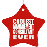Coolest Management Consultant Ever - Star Ornament