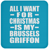 All I Want For Christmas Is My Brussels Griffon - Coaster