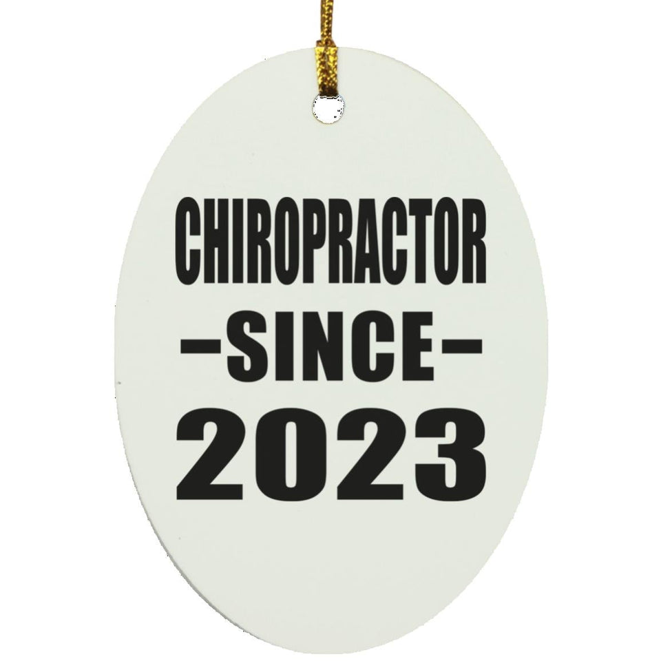 Chiropractor Since 2023 - Oval Ornament