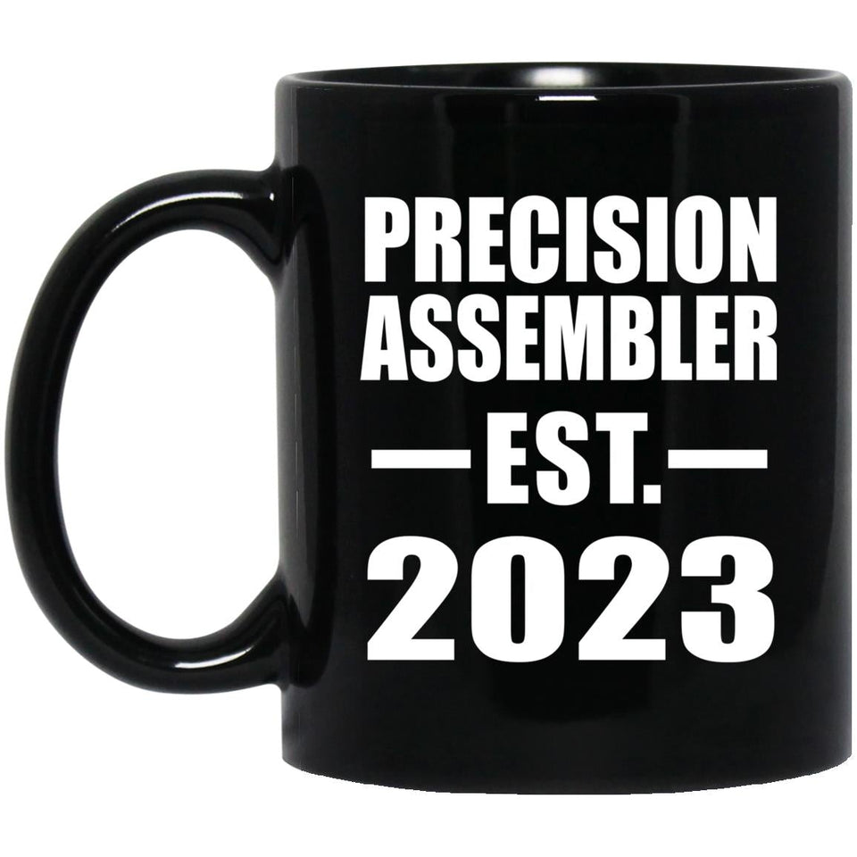 Precision Assembler Established EST. 2023 - 11oz Coffee Mug Black