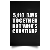 14th Anniversary 5,110 Days Together But Who's Counting - Poster Portrait