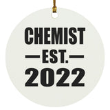 Chemist Established EST. 2022 - Circle Ornament