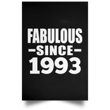 31st Birthday Fabulous Since 1993 - Poster Portrait