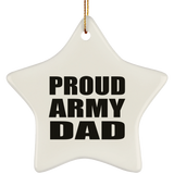 Proud Army Dad - Star Ornament