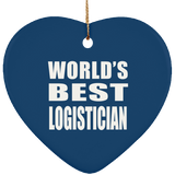 World's Best Logistician - Heart Ornament