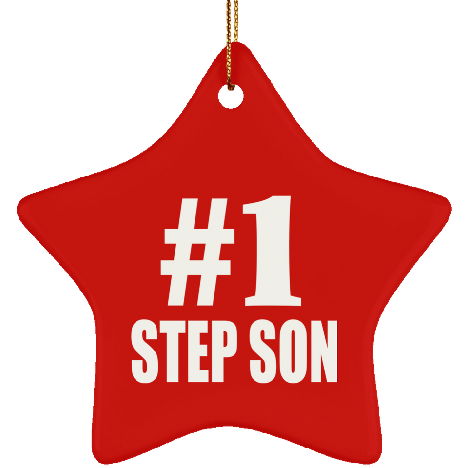 Number One #1 Step Son - Star Ornament