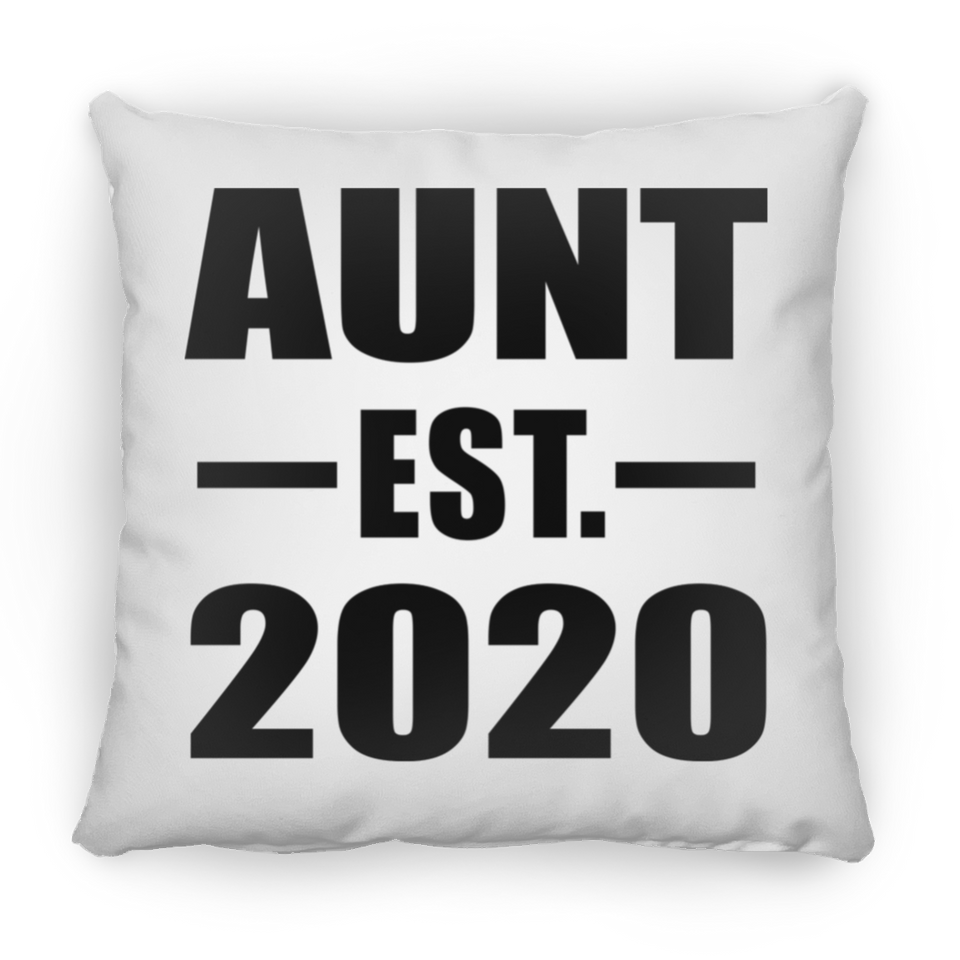 Aunt Established EST. 2020 - Throw Pillow