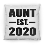 Aunt Established EST. 2020 - Throw Pillow