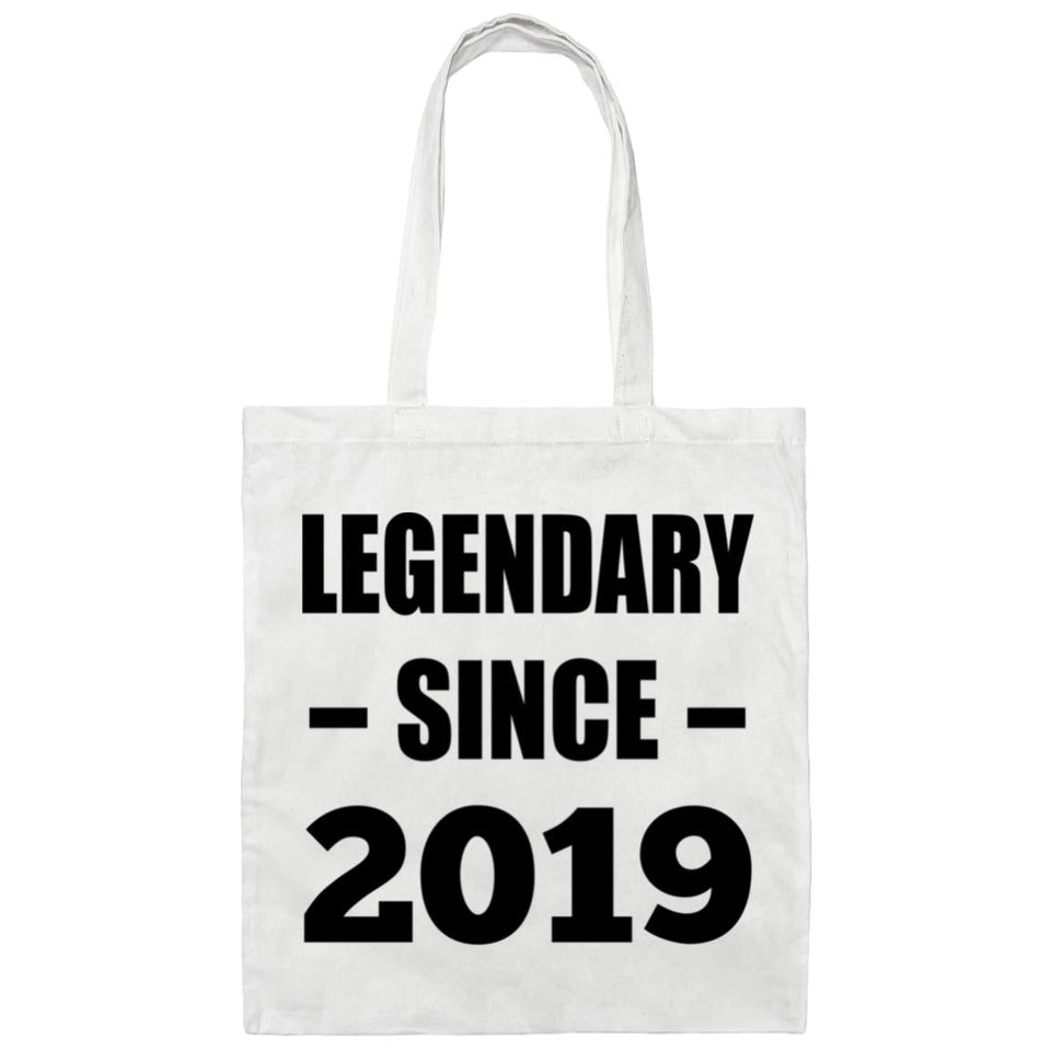 5th Birthday Legendary Since 2019 - Tote Bag White
