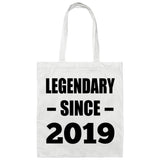 5th Birthday Legendary Since 2019 - Tote Bag White
