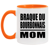Braque Du Bourbonnais Mom - 11oz Accent Mug Orange