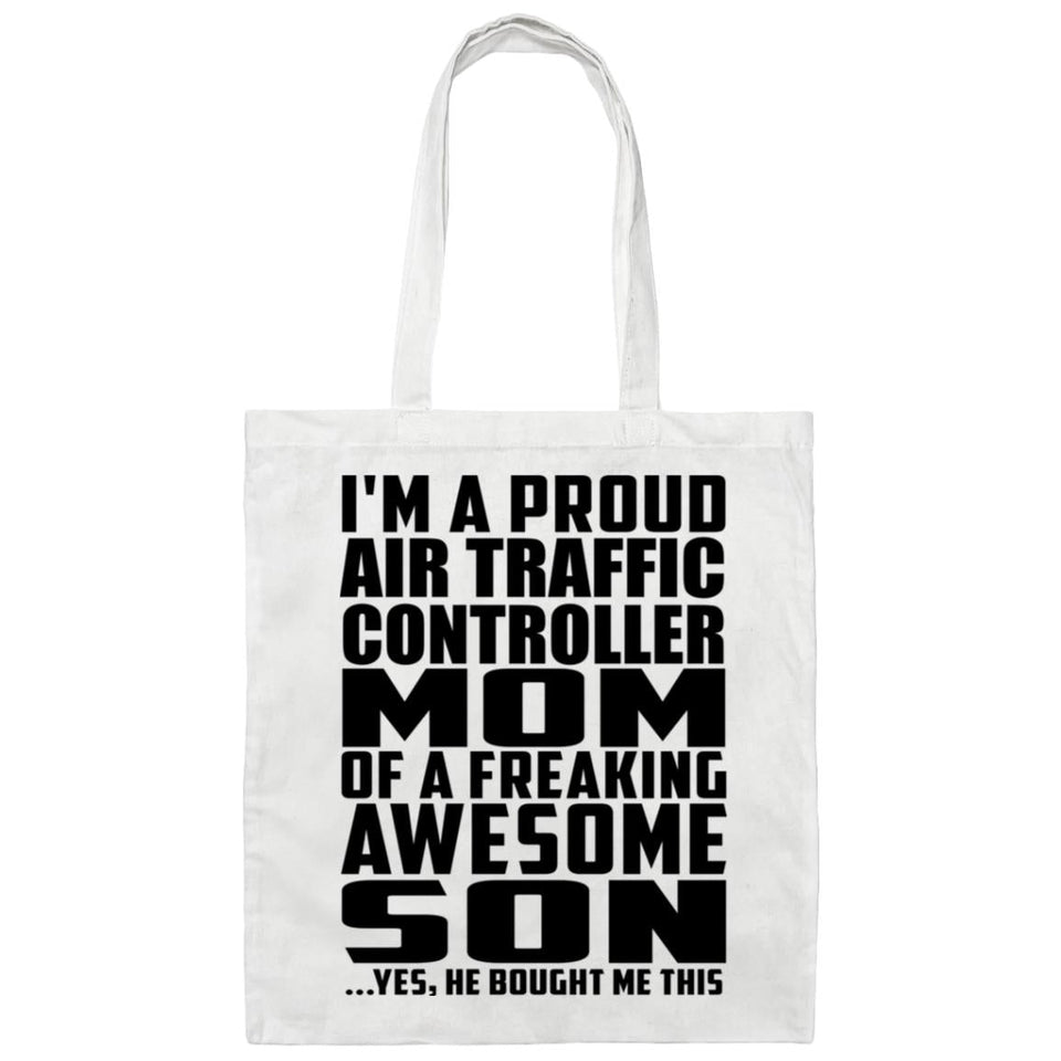Proud Air Traffic Controller Mom Of Awesome Son - Tote Bag White