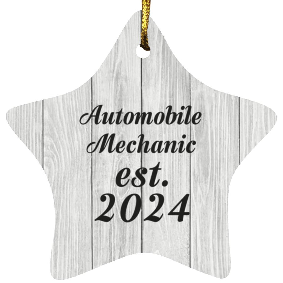 Automobile Mechanic Established Est. 2024 - Star Ornament F