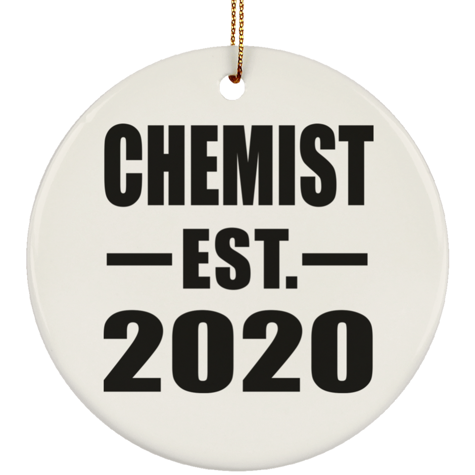 Chemist Established EST. 2020 - Circle Ornament