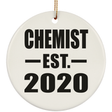 Chemist Established EST. 2020 - Circle Ornament