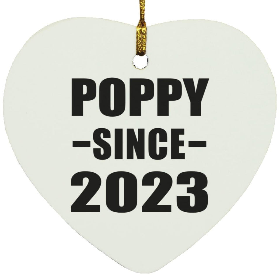 Poppy Since 2023 - Heart Ornament