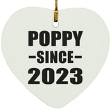 Poppy Since 2023 - Heart Ornament